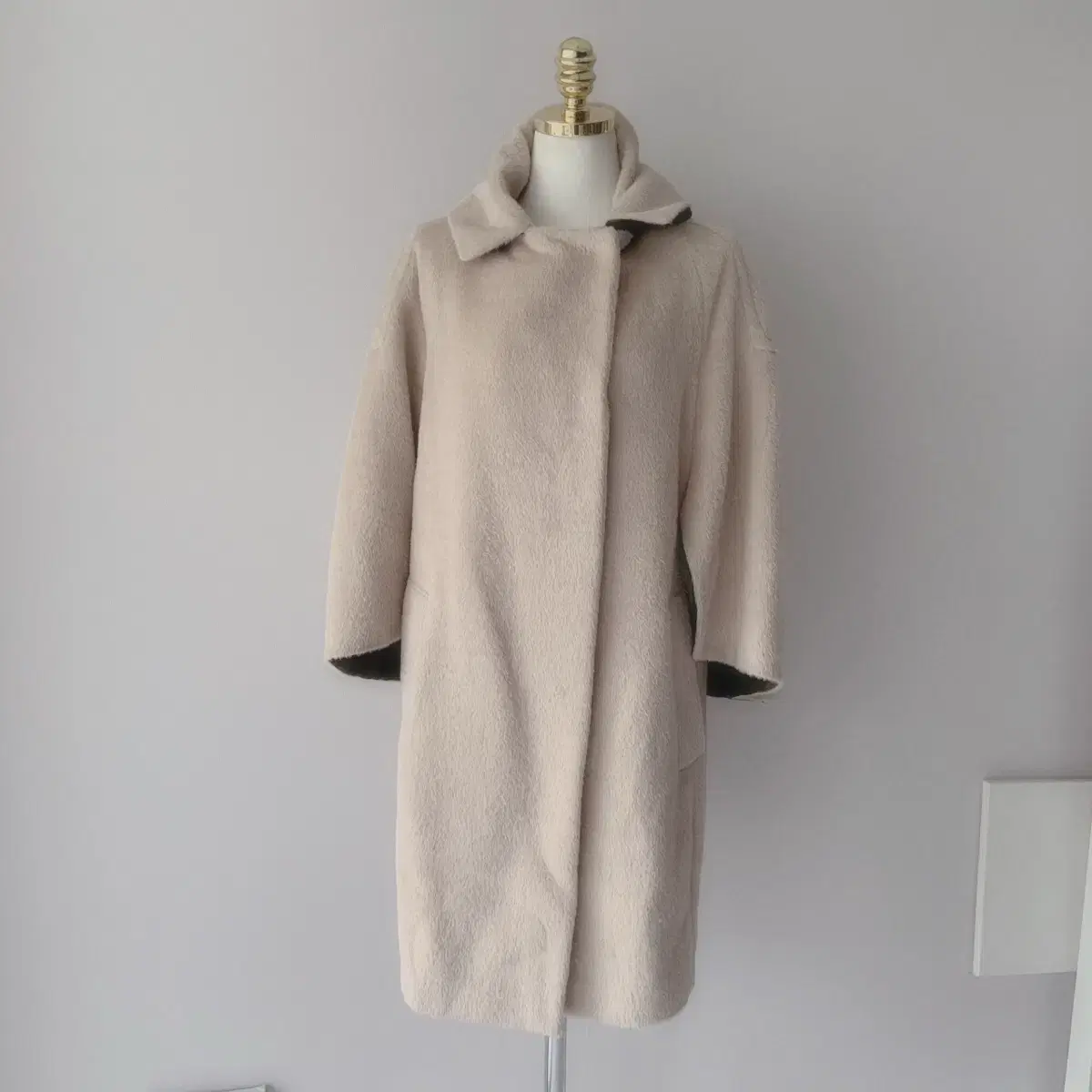 MONOHA Reversible shearling coat アイボリー Monoha Reversible